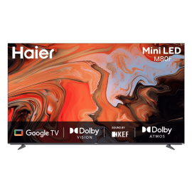 TELEVISEUR INTELLIGENT HAIER MINI LED 65 POUCES H65M80FUX 4K UHD AVEC GOOGLE TV