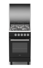 CUISINIERE 50X55 HCR1040EGB 4 FEUX NOIR