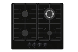 PLAQUE A CUISSON HAIER  HOB-765B NOIRE 4 FEUX